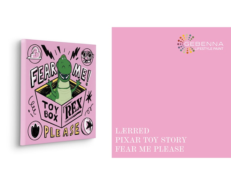 Lærred Disney og Pixar Toy Story Fear me Please